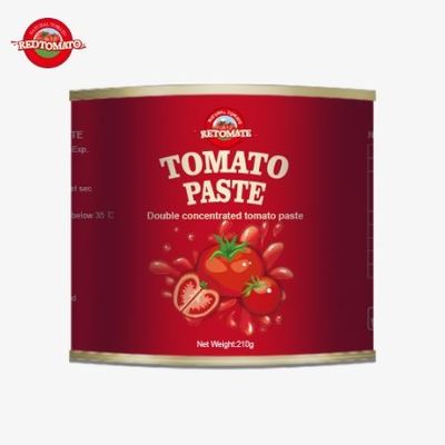 210g缶詰トマトペストはISO HACCP BRCとFDAが設定した生産基準に準拠しています