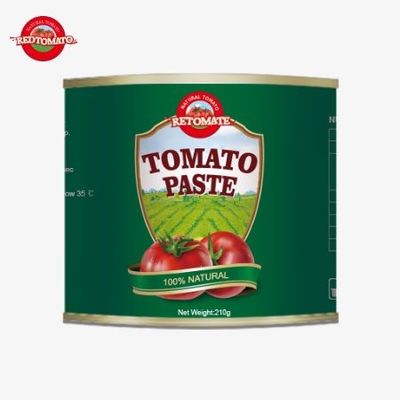 中国工場OEM 210g缶詰トマトペースト ISO HACCPとFDAによって設定された生産基準