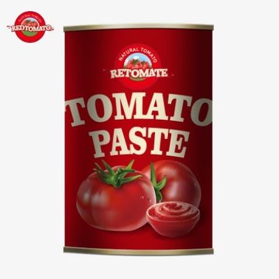 425gトマトペストの缶の生産は,ISO HACCP BRCとFDA規制を含む世界的な基準を満たしています