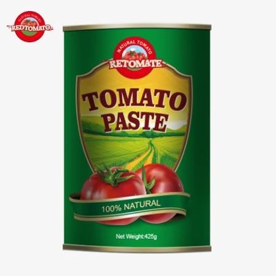 425gの缶詰トマトペストは ISO HACCP BRCとFDAの規制によって設定された世界的な基準に準拠しています