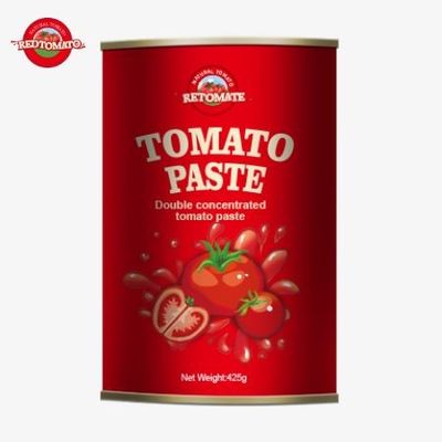 425gの缶詰トマトペーストは ISO HACCP BRCとFDAの規制によって設定されたグローバル基準です