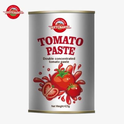 425gの缶詰トマトペストは ISO HACCP BRCとFDAの規制によって設定されたグローバル基準に準拠しています