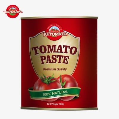 800gトマトパスト コンスール ISO HACCP BRC と FDA グローバル 標準を満たす