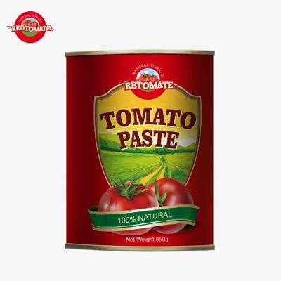 中国で作る 精製 850g 缶詰 トマトペスト 高品質 誇らしい特徴 28/30% ブリックスの濃度