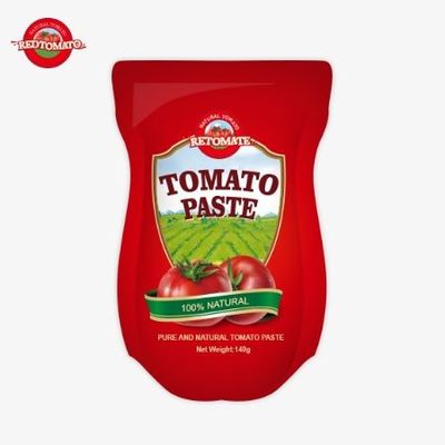 純度22%から30%の甘酸トマトペストの140gのスタンドアップサケット