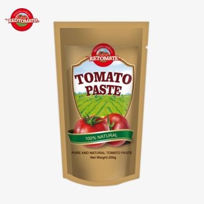 FDA 認定 200g スタンドアップサケットの二重濃縮トマトペスト