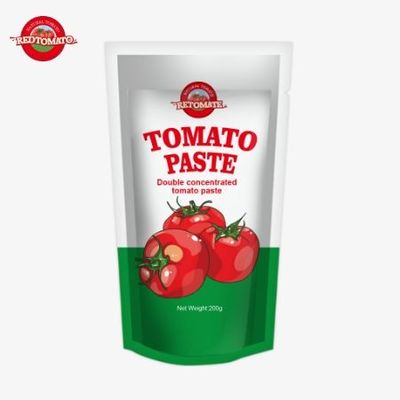 200gのスタンドアップサケットトマトペストはISO HACCPとBRC基準を満たし,工場価格の遵守を保証します