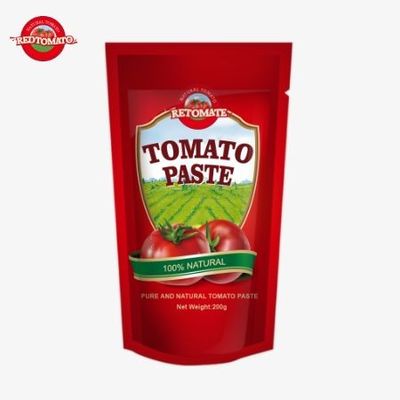 スタンドアップ200gトマトペストのサケットはISO HACCPとBRC基準を満たし,工場価格の遵守を保証します