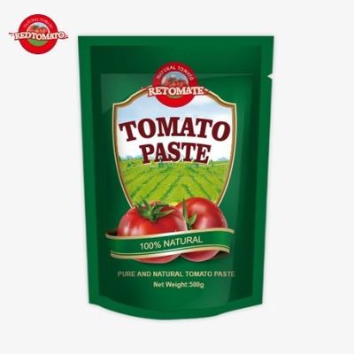 500g スタンドアップサケット トマトペースト 便利なパッケージングと美味しい味を提供します
