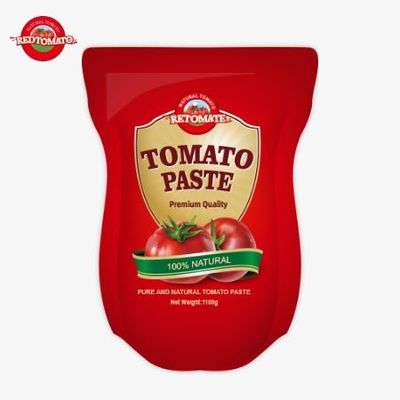 1100g スタンドアップサケット トマトペースト 工場価格遵守のための ISO HACCP と BRC 基準を満たす