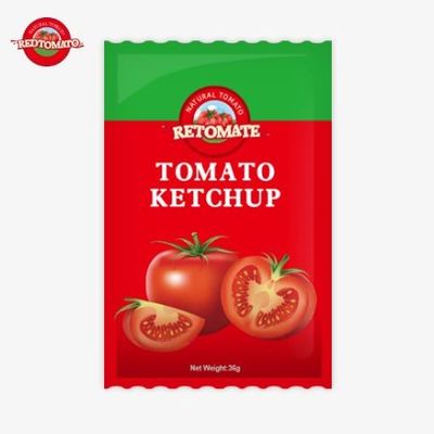 36g OEM トマト ケチャップ サケット 純粋な天然味で ISO HACCP と FDA 基準を満たす