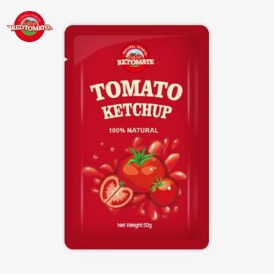 高品質でISO HACCPとFDAによって認定されたカスタム50gケチャップサケットのグローバル配布