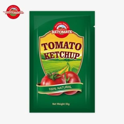 中国からのプレミアム50gケチャップサケット ISO,HACCP,FDAによって認証され,工場価格で入手可能