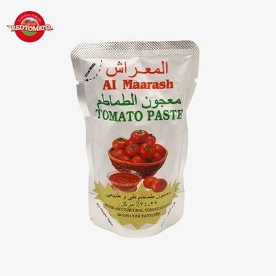 70g Sachet Stand Up Tomato Paste Concentrated To Brix Level Of 22–24% Provide Brand And Packaging Design
